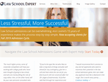 Tablet Screenshot of lawschoolexpert.com